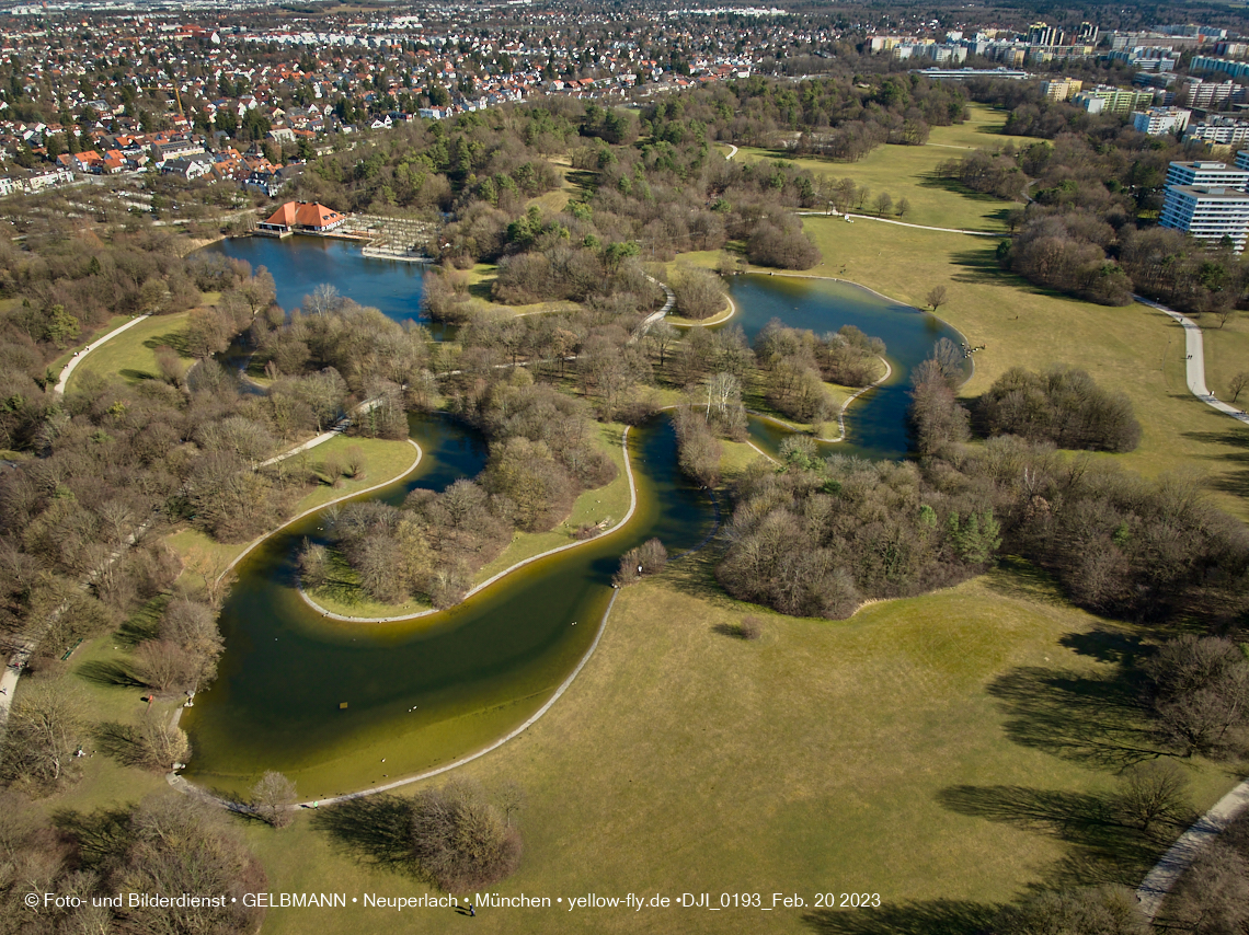 20.02.2023 - der Ostpark im zu warmen Februar 2023 in Neuperlach